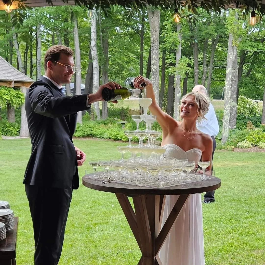 Champagne Tower Set - 20-60 قطعة من كؤوس الشمبانيا الأكريليكية
