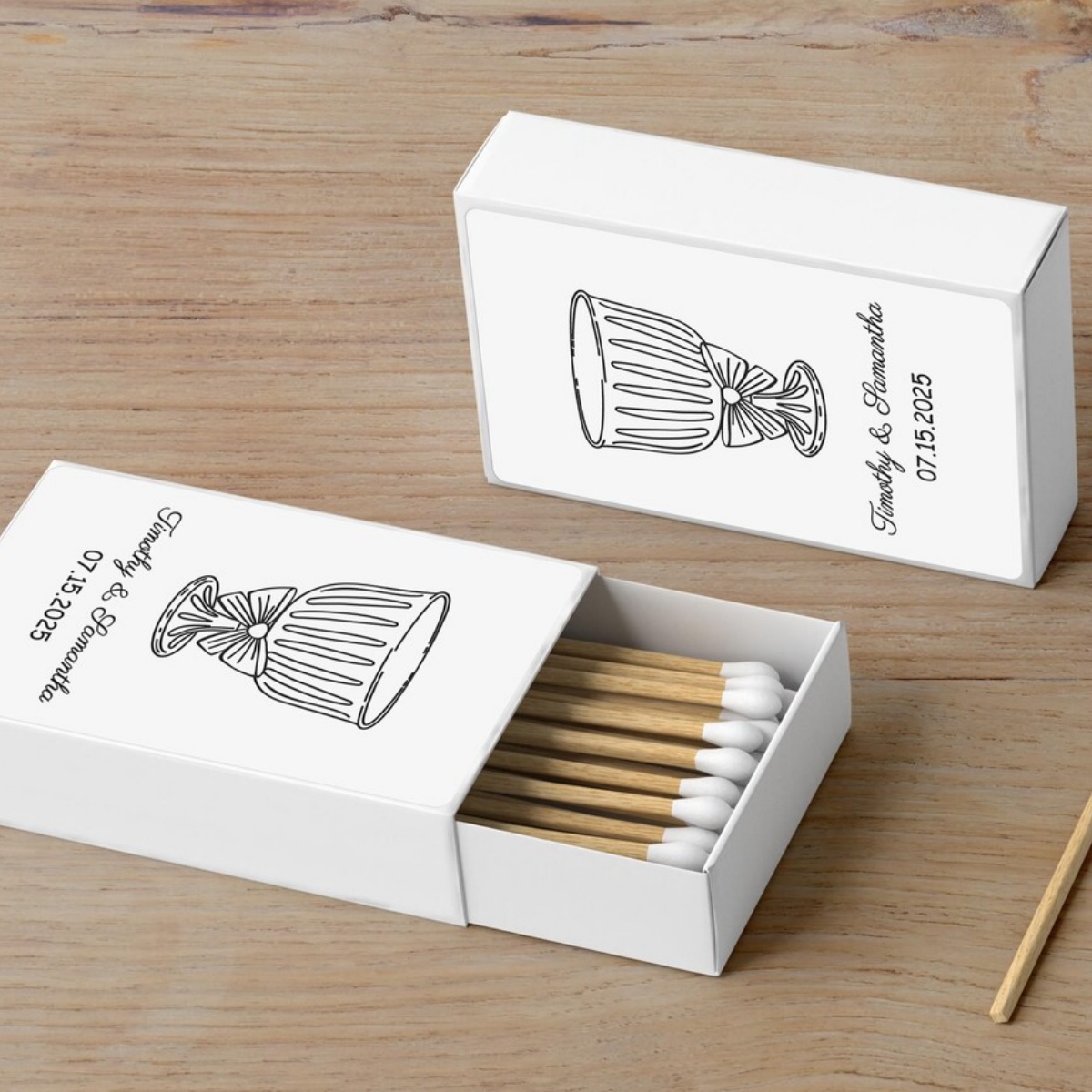 Champagne Tower Set - علبة الثقاب المخصصة - مجموعة دفاتر