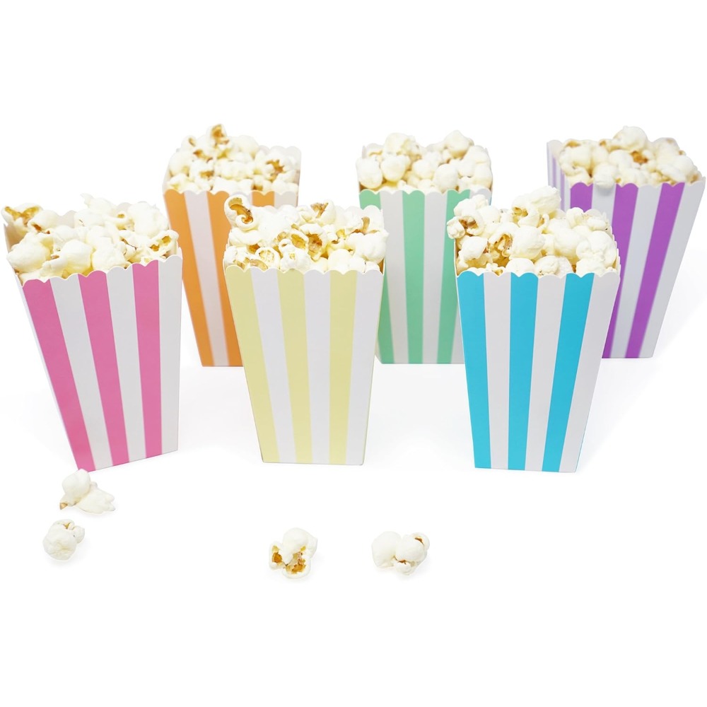 Wedding Favor Box - 24 قطعة من صناديق الفشار والحلوى