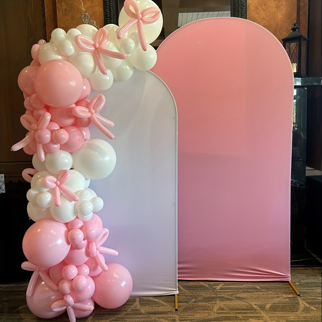 Wedding Balloon Arch - مجموعة أقواس بالونات وردية 141 قطعة