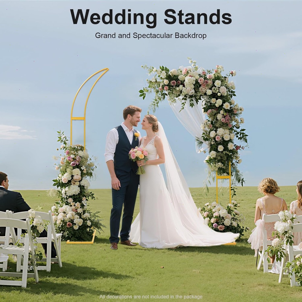 قطعتان من حامل خلفية قوس الزفا - مراجعة Wedding Balloon Arch وسعره