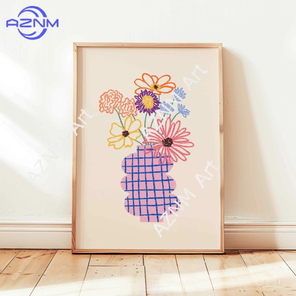 لوحة فنية جدارية قماشية بتصميم - مراجعة Flower Girl Basket وسعره