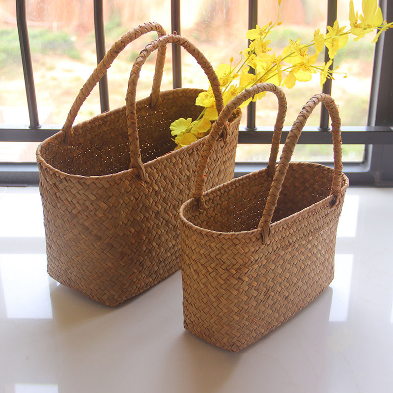 Seaweeds المنسوجة سلة زهرة سلة - مراجعة Flower Girl Basket وسعره