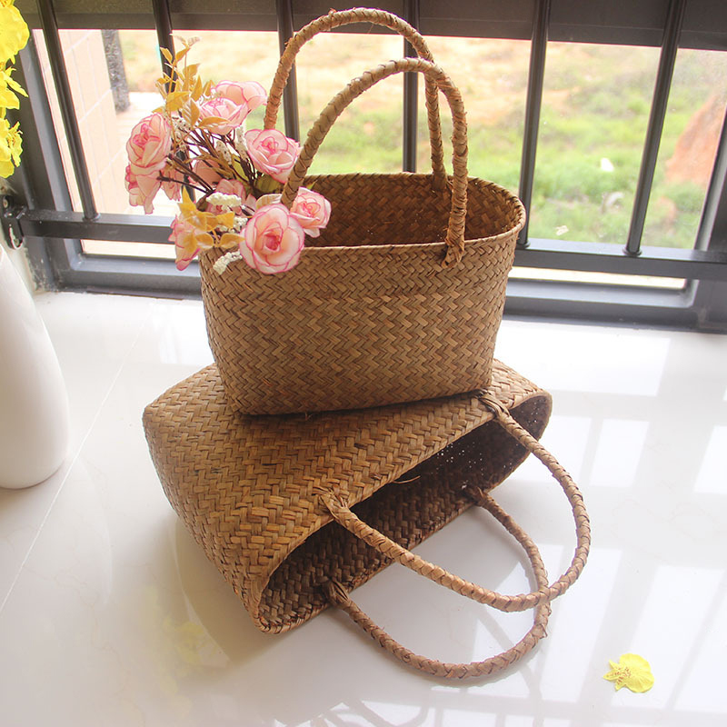 Seaweeds المنسوجة سلة زهرة سلة - مراجعة Flower Girl Basket وسعره