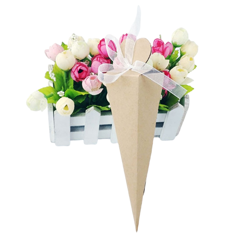 10/20/50 قطعة الآيس كريم مخروط - مراجعة Wedding Favor Box وسعره