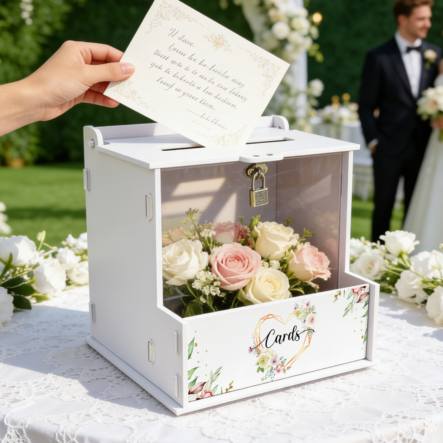صناديق بطاقات زفاف بيضاء من ال - مراجعة Wedding Favor Box وسعره