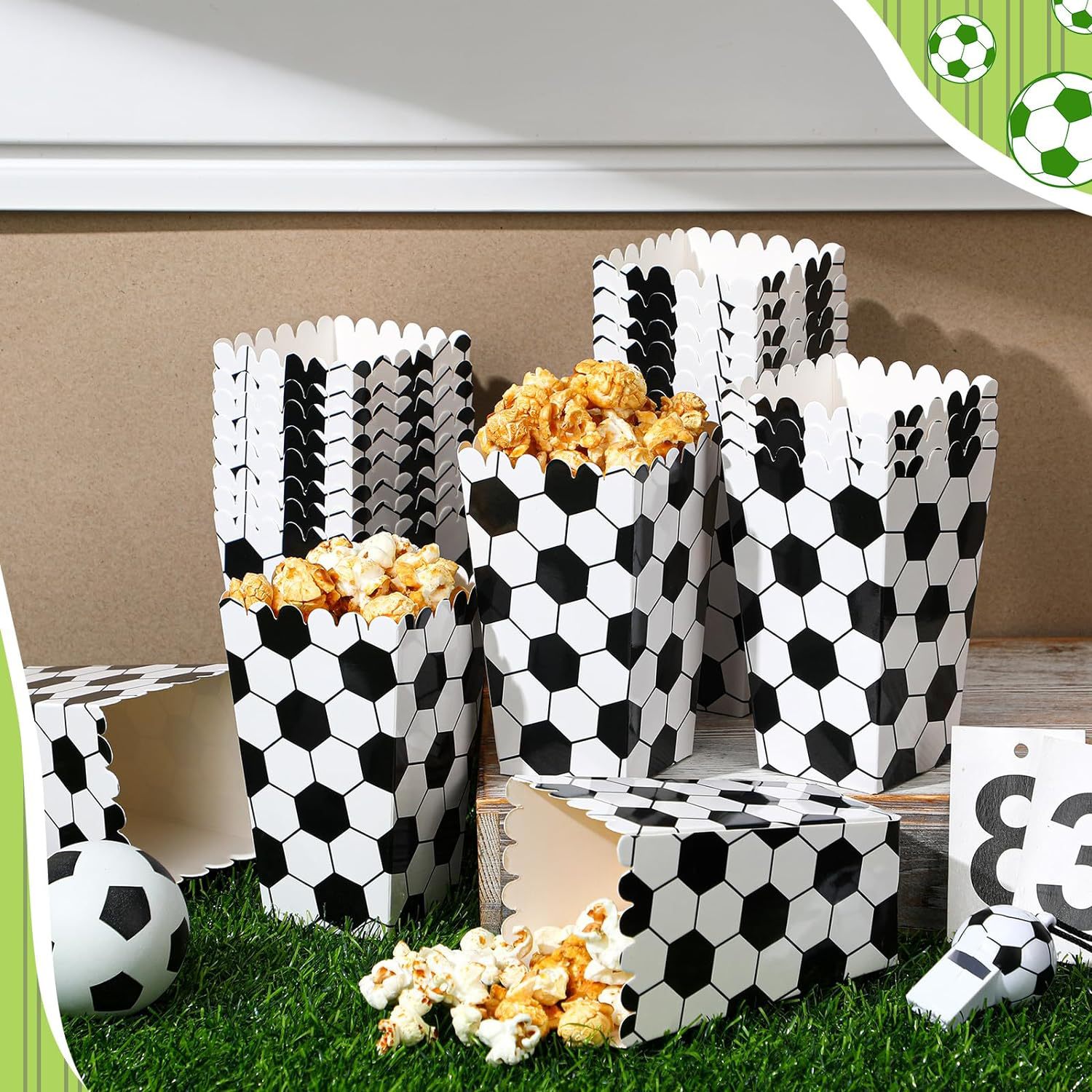 6/18 قطعة صناديق الفشار لكرة ا - مراجعة Wedding Favor Box وسعره