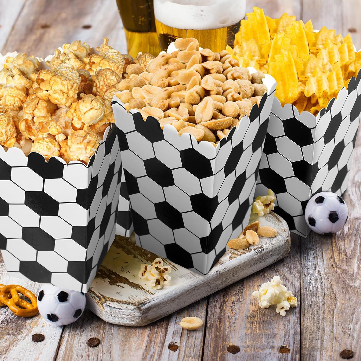 6/18 قطعة صناديق الفشار لكرة ا - مراجعة Wedding Favor Box وسعره