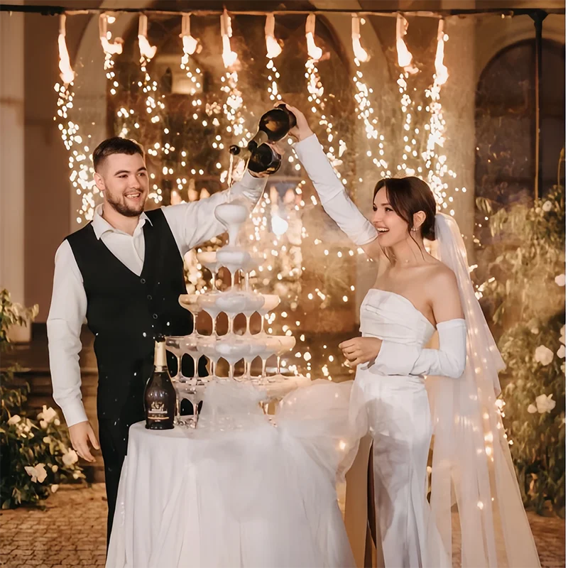 برج كؤوس شمبانيا بـ 5/7/8 طبقا - مراجعة Champagne Tower Set وسعره
