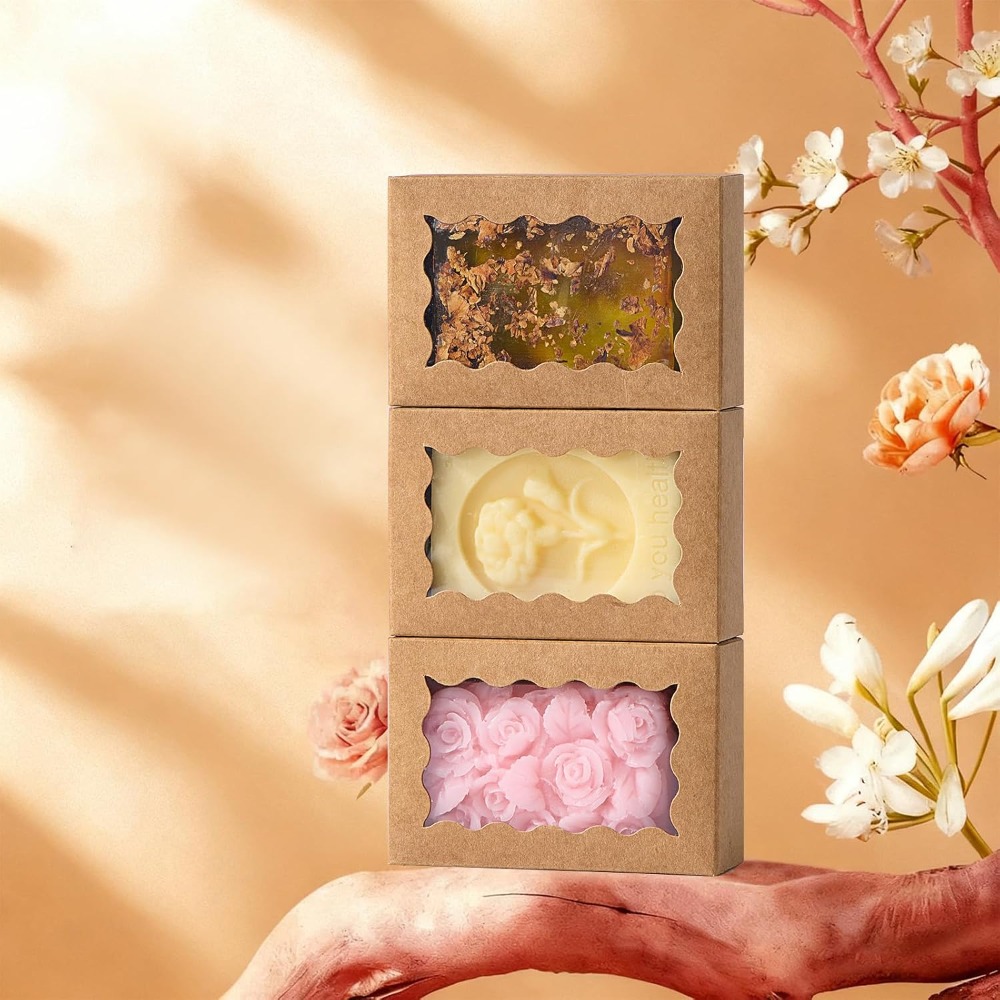 صندوق هدايا صابون بني من الكرا - مراجعة Wedding Favor Box وسعره