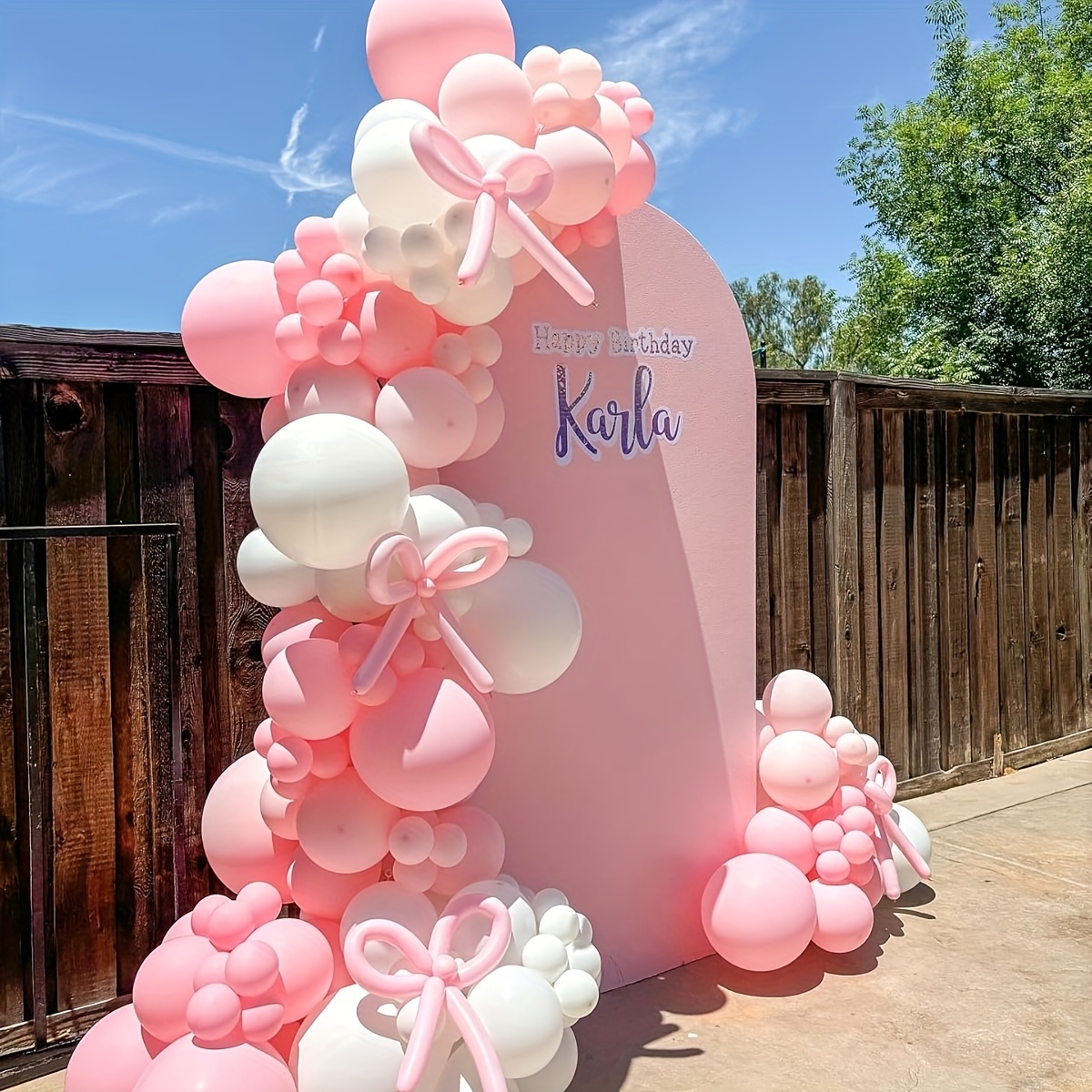 مجموعة أقواس بالونات وردية 141 - مراجعة Wedding Balloon Arch وسعره